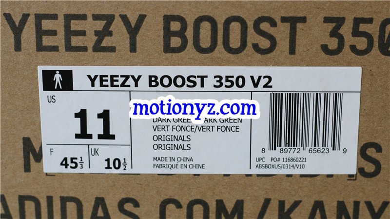 New Version Adidas Yeezy boost 350 V2 Dark Green